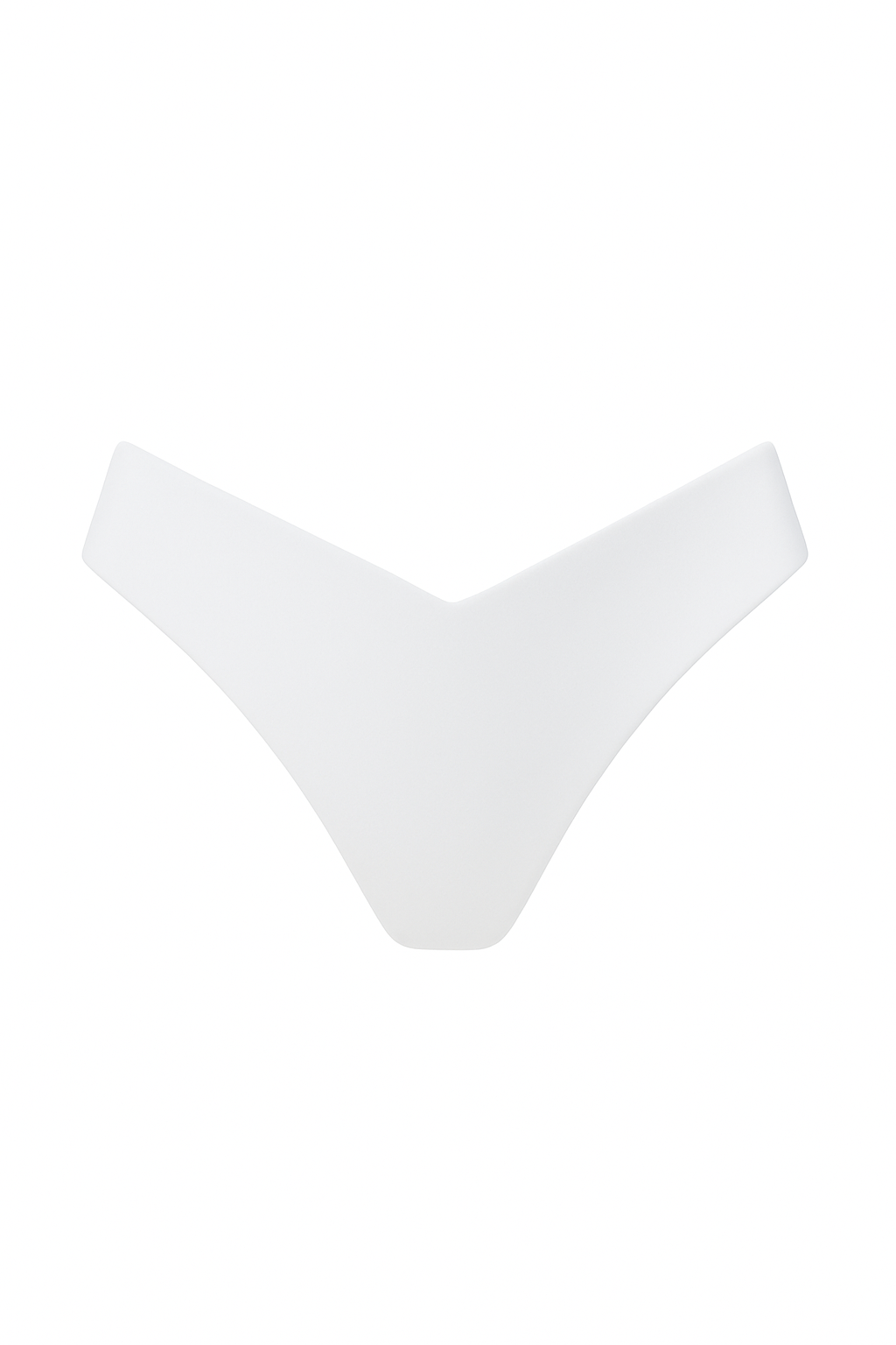 White bikini bottom on a white background