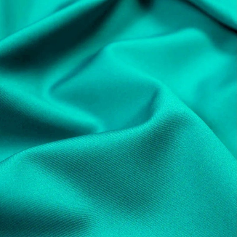 Close-up of turquoise fabric